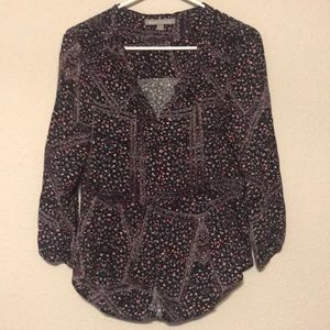 3/4 Sleeve Floral Blouse